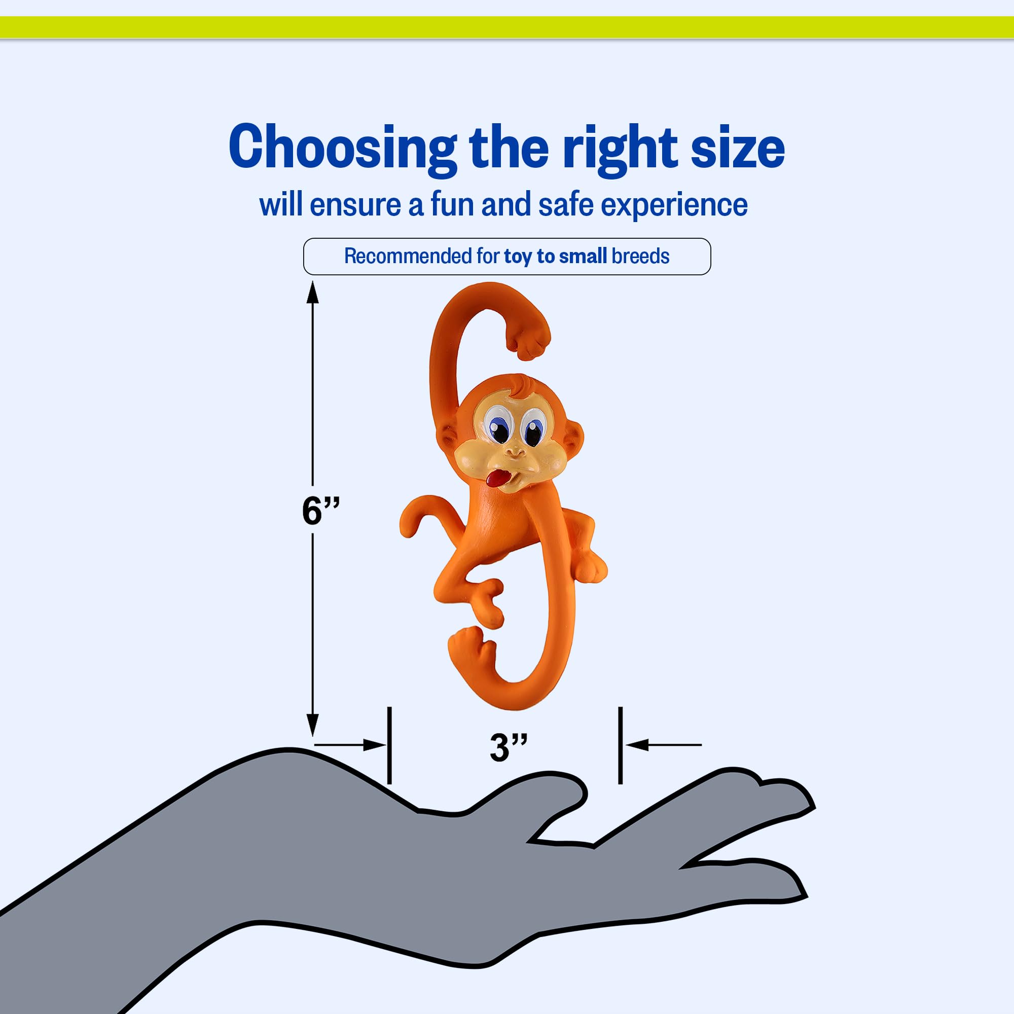 Pet Supplies : PetSport Naturflex Monkey - Squeaky Latex Rubber